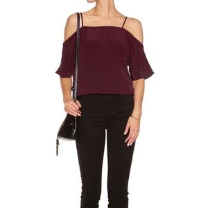 Walter Baker Jillian Cutout Silk Top